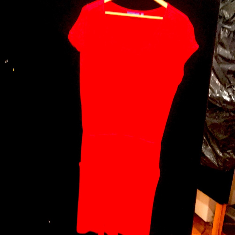 Apt 9 summer knit red dress.